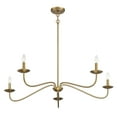thumbnail image 5 of Trade Winds Lighting 5-Light Chandelier In Warm Brass, 5 of 7