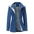 thumbnail image 4 of Vedolay Jackets Women's Oversized Casual Jackets Casual Lapel Collar Open Front Button Work Office Top,Blue XXL, 4 of 5