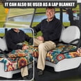 thumbnail image 5 of Whosucclay Floral Butterfly Mandala Golf Cart Seat Cover Blanket, with 4 Pockets Non-slip Anti-Scratch Seat Cushion Cover for Club Car Yamaha EZGO, 52.36" x 32.28", 5 of 7