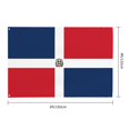 thumbnail image 3 of Dominican Republic Flag Flag 4x6 Ft Big Flag For Outdoor Indoor Office Workplace Home Garden, 3 of 7