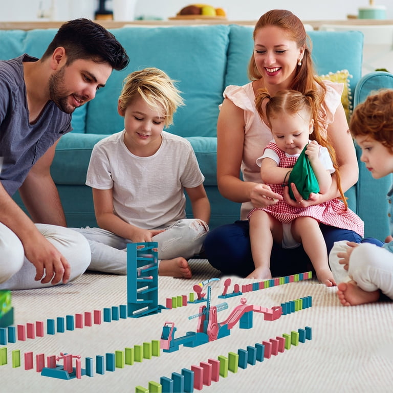 Domino Marble Themed Building Blocks Game Set - 120 Pieces for
