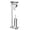 Chrome, variant on Toilet Paper Holder Stand, Free Standing Toilet Tissue Paper Roll Holder with Toilet Brush and Holder Set Phones Shelf, 304 Stainless Steel Heavy Base (Matte Black)
