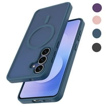 Galaxy S25 FE 5G Case,Magnetic Phone Case with MagSafe for Samsung Galaxy S25 FE 6.7",Takfox [Frosted] Shockproof Case Matte Hard Plastic & Silicone Rubber Full Body Bumper Protection Cover,Blue