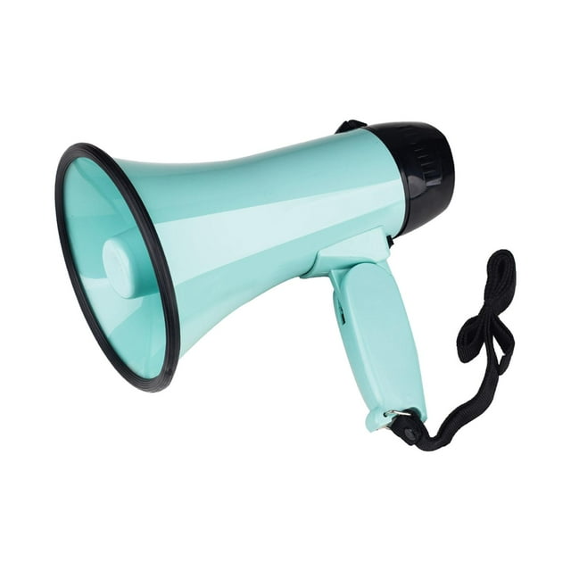 Bullhorn Megaphone Adjustable Voice Bullhorn Speaker Professional Outdoor Voice Light Green