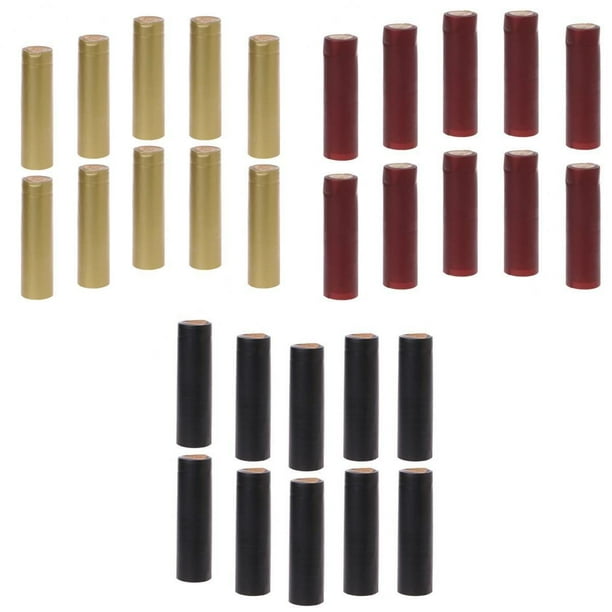 Paquete De 300 Cápsulas De PVC Para Embotellar Con De Rasgadura, Corchos Rectos, tres perfecl Cápsulas de botellas de vino retráctiles