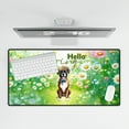thumbnail image 4 of Boxer Hello Spring Time Flower Floral Nature Desk Mat Full Keyboard Mouse Pad Boxers Dog Lover Gifts Idea Large Mousepad - 02031, 4 of 5