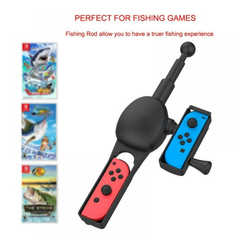 Vara de pesca para Nintendo Switch, acessórios de jogos de pesca  compatíveis com Nintendo Switch Legendary Fishing - Nintendo Switch  Standard Edition e Bass Pro Shops: The Strike Championship Edition