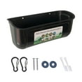thumbnail image 4 of Comedero colgante para pollos, comedero para cabras, cubo bebedero, contenedor de alimentación para ganado, duradero para ovejas, , conejos, aves Negro, 4 of 8