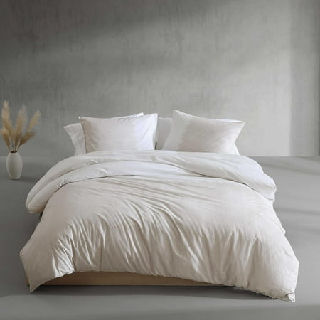 CALVIN KLEIN - KING DUVET COVER, PERCLOE SOFT COTTON - IKAT PINSTRIPE