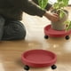 thumbnail image 4 of Flower Pot Support For Indoor And Outdoor Use Universal Wheel Mobile Tray Flower Bottom Pot Tray Roller Round Chassis, 4 of 5