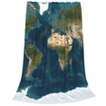 thumbnail image 2 of Balery World Map Manta de Felpa Suave y Acogedora – Cobija de Franela Aterciopelada para Cama, Lavable y Cálida para Sofá, Mascotas, Transpirable-60"x50", 2 of 7