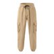 thumbnail image 2 of Pantalones cargo de largo completo y cintura media para hombre: estampado a cuadros lisos, cordón, bolsillos; pantalones deportivos informales para la playa, para todas las estaciones, poliéster; t, 2 of 7