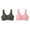 Pink Bras for Women, variant on Womens Sports Bras 2 Packs AB Cup No Underwire Bras Seamless Padded Lightweight Sport Bras for Women