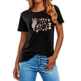 thumbnail image 2 of Mujeres Manga Corta de Verano Tops Pascua Impresa Cuello Redondo, Blusa de Moda Casual para la Primavera, 2 of 5