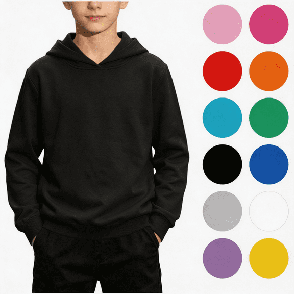 Nugftut Boys Sweatshirts Pullover Hoodies for Boys Outdoor Play Hooded Sweatshirts Size 9-10