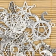 thumbnail image 3 of K-KED 70PCS Silvery Metal Charms Pendant Delicate Jewelry Making DIY 10-20mm, 3 of 5