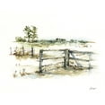thumbnail image 2 of Harper, Ethan 32x26 White Modern Wood Framed Museum Art Print Titled - Farm Fence II, 2 of 4