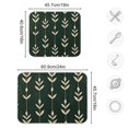 thumbnail image 4 of Yayeee Dish Drying Mat for Kitchen Counter 16"x18" Microfiber Absorbent Pad, Green Plants, 4 of 7