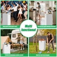 thumbnail image 6 of 30 Gallon Corrugated Cardboard Disposable Trash Cans with Built-in Handles, Heavy Duty 8 Pack  Large Portable Trash Can, Waterproof Layer Reusable Garbage Can, Recycling Bins, 6 of 7