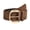 Coffee, variant on Women's Faux Leather Adjustable Belts Square Metal Date Night Spring Thick Belt Vintage Metal Buckle Apricot Small-Large