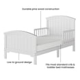 thumbnail image 5 of Child Craft Hampton Toddler Bed and Dresser Bedroom Set, Pine Wood Construction, Matte White, 2-Piece, 5 of 8