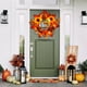 thumbnail image 5 of Corona de Halloween | Decoración colgante de calabaza para puerta o mesa | Decoración de otoño, cosecha y festival de fantasmas con hojas de arce y bayas, 5 of 6