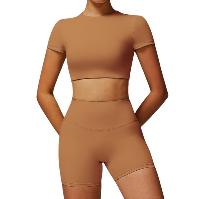 Conjuntos de entrenamiento for mujer, 2 piezas, sujetador deportivo, camiseta sin mangas, polainas de cintura alta, gimnasio, Yoga, ropa activa, Top de entrenamiento for mujer