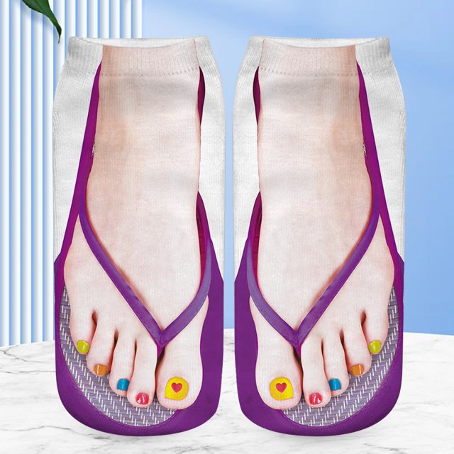 1 par de calcetines bonitos unisex Kawaii calcetines cortos bajos regalo de Navidad de Halloween