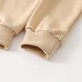 thumbnail image 3 of Fdqin Boys Sweatsuit 2 Pcs Sweatshirt Jogger Pants Set Kids Clothes Fall Winter Spring Pullover Outfits Khaki 9-10 Years, 3 of 9