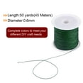 thumbnail image 2 of 1 Roll Nylon Beading Thread Knotting Cord 0.6mm 50 Yards Braided Nylon Crafting Satin String, Dark Green, 2 of 5