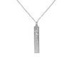 Personalized Engraved Bar Pendant in Sterling Silver or 14kt Gold Plated Sterling Silver