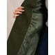 thumbnail image 5 of Abrigo de invierno con cuello de solapa y botones para mujer INSPIRE CHIC con bolsillos en verde ejército, 5 of 6