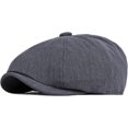 thumbnail image 4 of CoCopeaunts Newsboy Hats for Men Solid Plain Flat Cap Vintage Artist Painter Ivy Hat Octagonal Newsboy Cap Retro Beret Hat, 4 of 7
