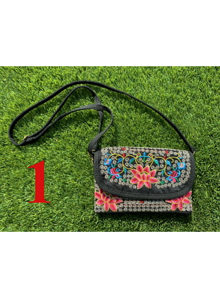 Embroidered Floral Adjustable Bag Strap