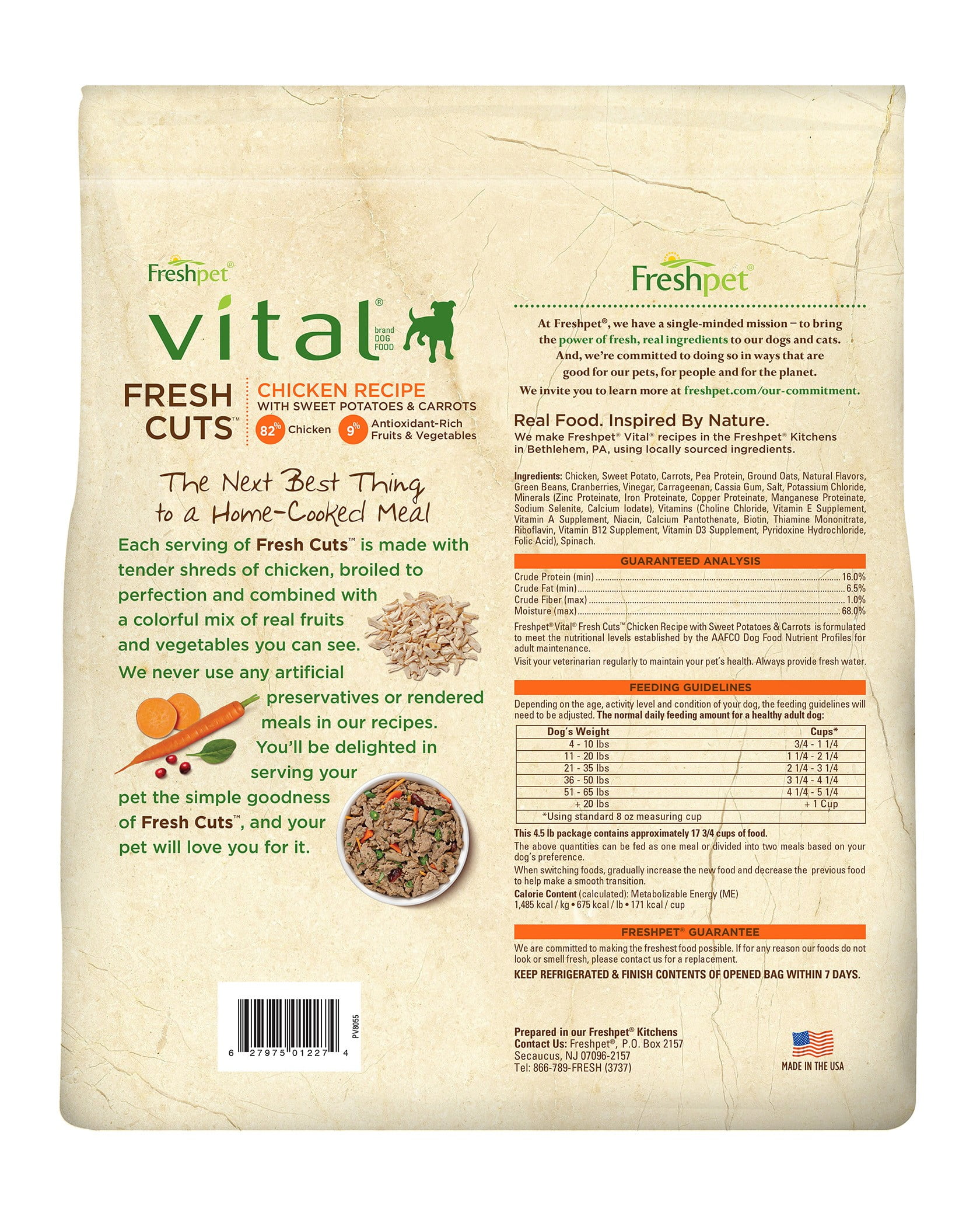 Freshpet Vital Fresh Cuts Dog Food 4 5 Lb Walmart Com