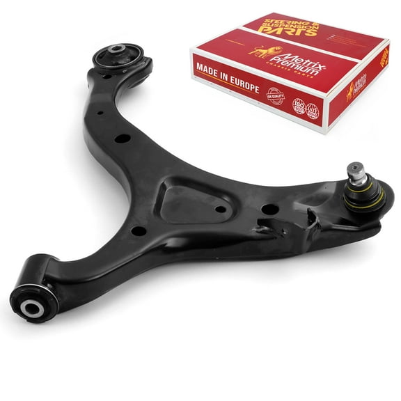 Metrix Premium Chassis Parts - Front Right Lower Control Arm w Ball Joint & Bushing Assembly Fits 2007-2012 Hyundai Santa Fe, 2011-2013 Kia Sorento, Replacement RK621685, Made in Europe