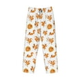 thumbnail image 6 of Uemuo Squirrel Playing Pattern Men's Wide Leg Palazzo Lounge Pants with Pockets Light Weight Loose Comfy Casual Pajama Pants-Medium, 6 of 9