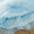thumbnail image 7 of LYHaoo Girls Tutu Skirt With Colorful Petal Sequins Embroidery Flowy Mesh Layered Ballet Dance Short Skirt For Toddler Kids，Casual Floral Dresses Sizes 4-5 Years Blue, 7 of 7