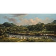 thumbnail image 2 of Agostino Brunias 18x11 Gold Ornate Wood Frame and Double Matted Museum Art Print Titled - View on the River Roseau, Dominica (1770-80), 2 of 4
