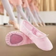 thumbnail image 3 of Ballet Shoes Fitness Flats Split Sole For Girls Training Pink 27, 3 of 5