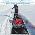thumbnail image 4 of Deer Drag Sled, Portable Ice Fishing Sled with Rope, Multi-Purpose Dog Sled Game Hauler Sled for Hunting, Fire Wood, Ice Fishing, 4 of 5