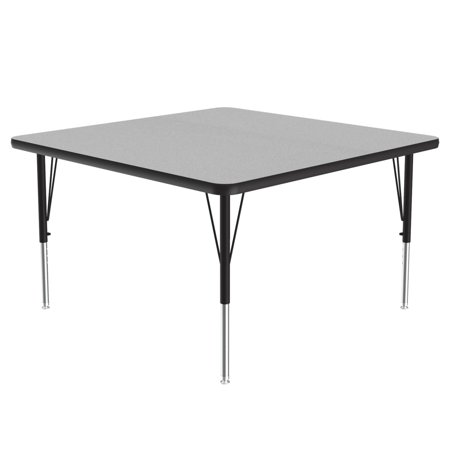 Correll Sqaure Laminate Top Activity Tables With Grey Granite A4848TF-SQ-15