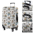 thumbnail image 5 of White Highland Cow Blue Truck Pattern Luggage Cover Fashion Suitcase Cover Baggage Covers Fit 25-28 Inch Luggage (Go Travel), 5 of 5