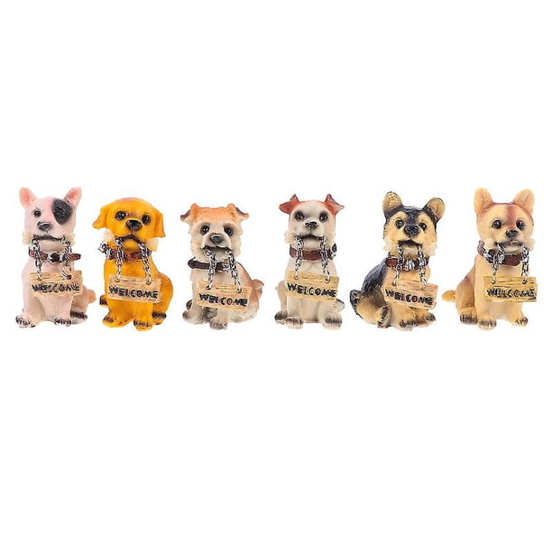 6 piezas figura de bienvenida delicada