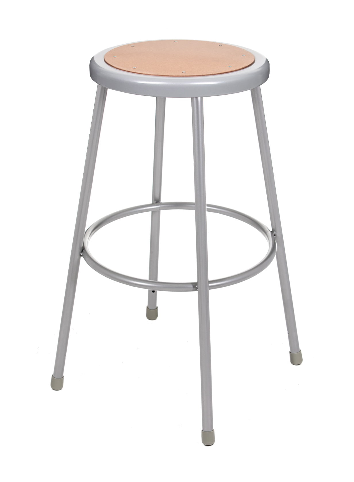 Hampden Furnishings Flynn Collection 30" Masonite/Steel Stool, Grey, Pack of 2