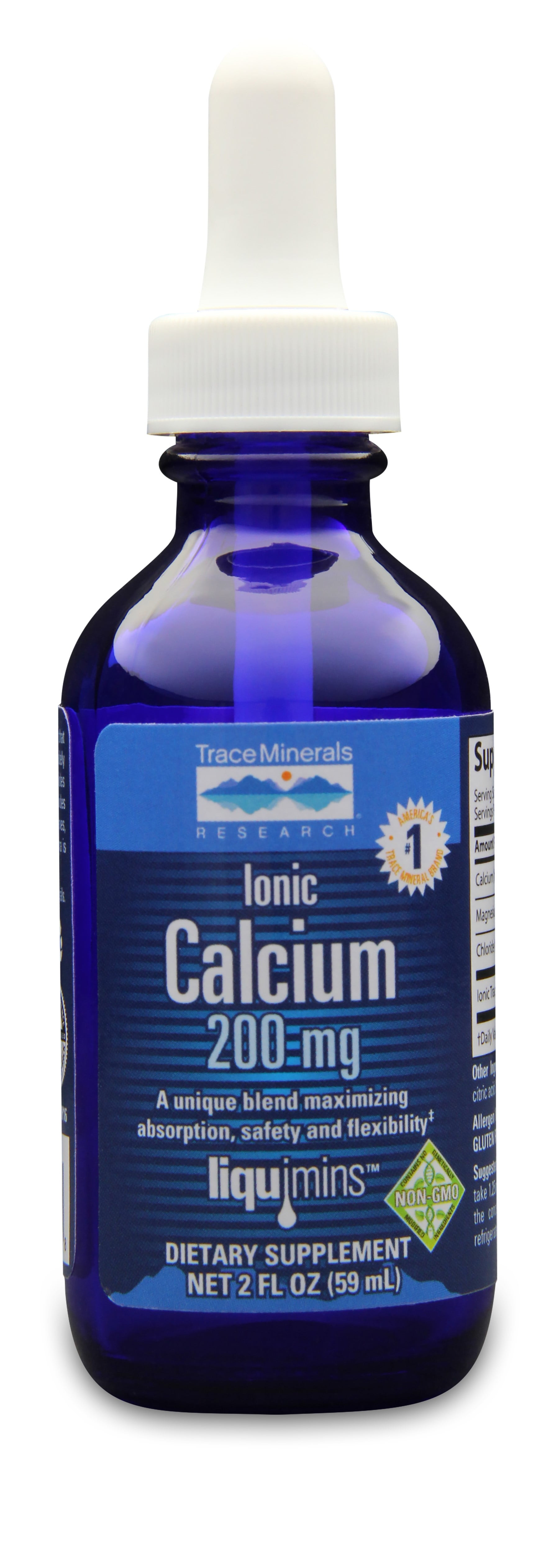 Trace Minerals Liquid Ionic Calcium, 2 Oz