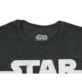 thumbnail image 3 of Star Wars Men's Simple Logo Adult Charcoal Heather Short Sleeve T-Shirt, 3 of 5