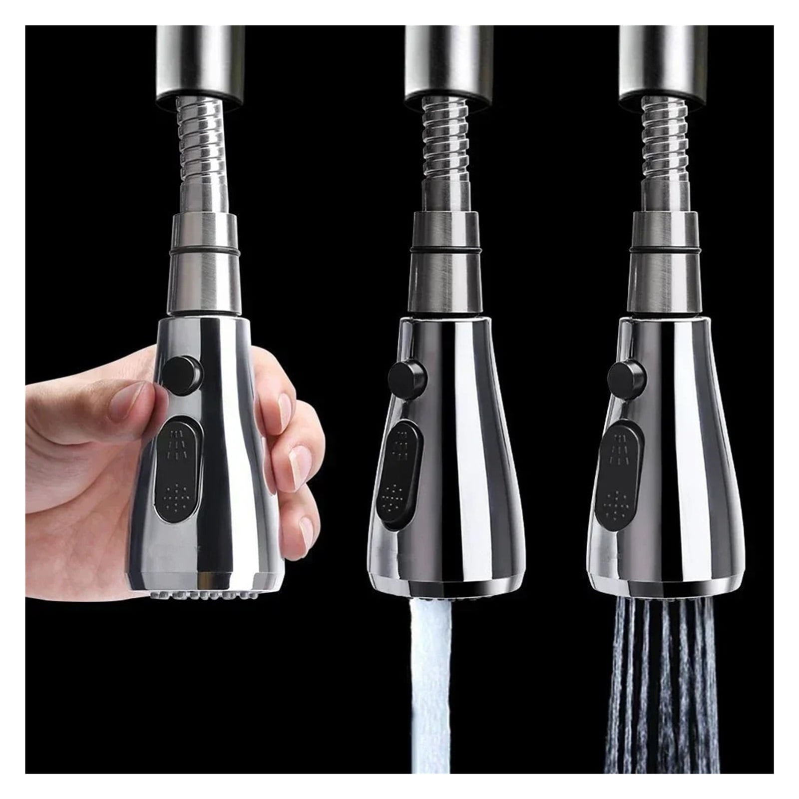 Kitchen Faucet Aerator Extender Pull Out Spray Head Replacement Sprayer Universal ,Tankless Design