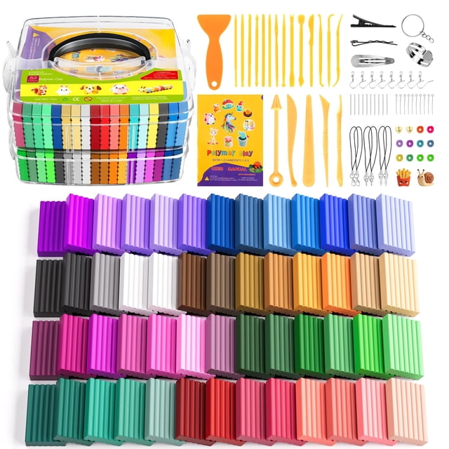 Kit de arcilla polimérica ARTPAR de 52 colores con herramientas de modelado