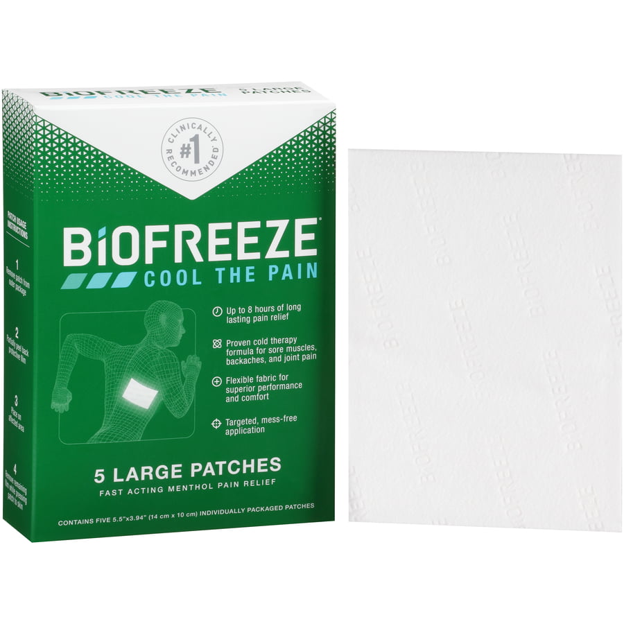 Biofreeze Menthol Pain Relief Gel Packets Large 5 Count